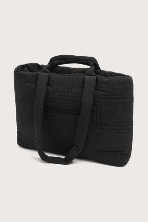 Essential Padded Tote Bag - Black