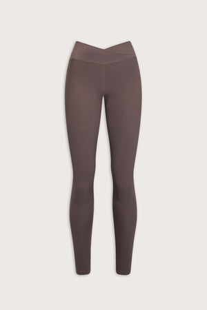 DayFlex Soft Wrap Legging - Mocha Brown