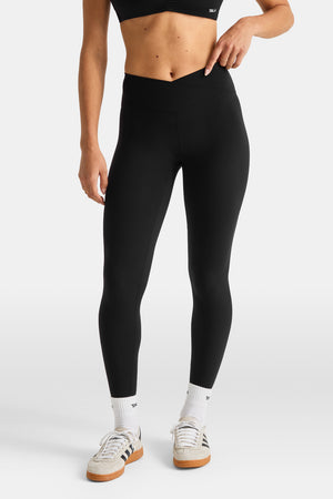 DayFlex Wrap High Waisted Legging - Shadow Black