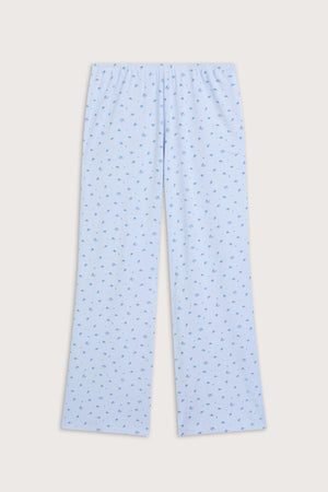 Pyjama Bottoms - Baby Blue Floral Print
