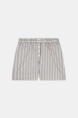 Poplin Short - Blue Stripe