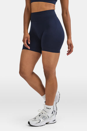 Sculpt Seamless Scrunch Shorts - Navy Marl