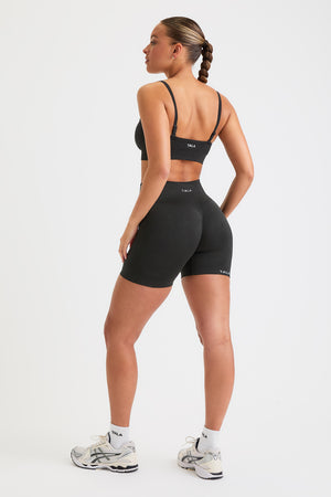 Sculpt Seamless Scrunch Shorts - Black Marl