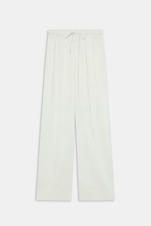 Silky Wide Leg Trouser - Diamond White